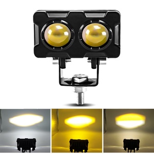 Faro Delantero de Doble Lente con Luz Láser de 50w, Iluminación Blanca y Amarilla, Luces Antiniebla LED para Motocicleta, Faros LED para Autos, Luz LED de 12v para Coche - Product Image 5