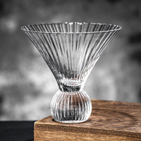Verre à vin en cristal soufflé à la main, sans plomb, à rayures, style minimaliste vintage, avec emballage coloré pour bar à domicile