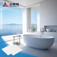 Plaque acrylique coulée HUASHUAITE HASWEIT de haute qualité 100 % Lucite 2 mm 3 mm, opale opaque blanc laiteux pour articles sanitaires