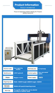 Nuevo grabador de espuma CNC de 4m de HSyntec Control, servo automatizado de rodamiento de husillo de alto par de 5,5 KW, incluye modelos de fibra de vidrio EVA PLC - Product Image 6
