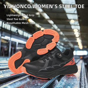 Calzado de Seguridad Unisex para Verano, Parte Superior de Malla, Puntera de Acero Ancha, Antideslizante, Ligero, Resistente al Aceite, para Fábrica y Obras de Construcción - Product Image 2