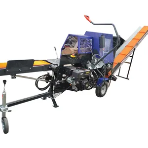 Novo log splitter pto lenha processador madeira cortador viu máquina log splitter 20 ton