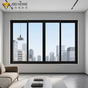 Porte coulissante en aluminium résistante aux ouragans de la Floride, double vitrage trempé, fenêtre de balcon <span class=keywords><strong>pour</strong></span> hôtel de luxe - Product Image 1