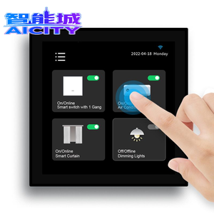 Sheng Qiong 2022 T8E Linux, Panel de Control Táctil de 4 <span class=keywords><strong>Pulgadas</strong></span>, Pantalla con Interruptor, Control Remoto, Panel de Control Inteligente para el Hogar Tuya con Alexa - Product Image 2