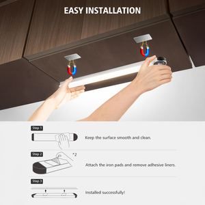 Motion Sensor Under Cabinet Lighting, Dimmable Rechargeable Battery Digital Display, <b>Wireless</b> Closet <b>Light</b> - Product Image 3