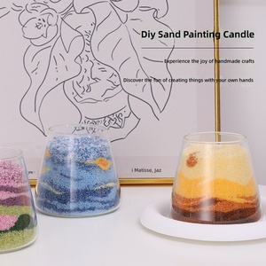 <span class=keywords><strong>Candele</strong></span> Aromaterapiche Creative Fai-da-Te <span class=keywords><strong>per</strong></span> Pittura su Sabbia, <span class=keywords><strong>Candele</strong></span> Artigianali in Bicchiere <span class=keywords><strong>di</strong></span> Vetro Profumate <span class=keywords><strong>per</strong></span> Regali <span class=keywords><strong>di</strong></span> Compleanno - Product Image 3