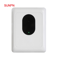 SUNPN Capteur infrarouge sans fil intelligent pour toilettes, moniteur d'occupation des cabines de toilettes publiques mural, double couleur rouge/vert
