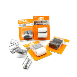 Patins de protection de sol <span class=keywords><strong>anti</strong></span>-<span class=keywords><strong>bruit</strong></span> en plastique avec base en feutre PTFE en forme de U pour pieds tubulaires de <span class=keywords><strong>chaise</strong></span> de bureau métallique - Product Image 6