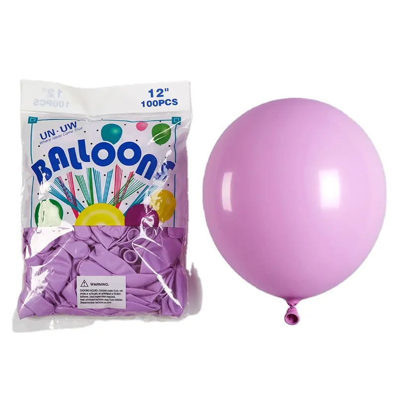 Hot selling 12inch 2.8g macaron purple balloon 30cm pastel ballons decoration birthday party graduation ceremony