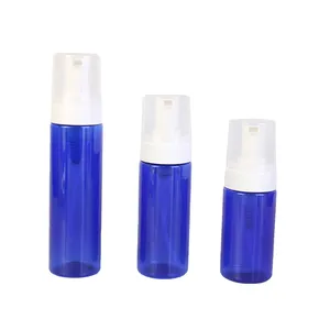 Individuelle 100 ml 120 ml 150 ml 200 ml kosmetische flüssige Seife Mousse schaumpumpe Plastik-Gesichtsreinigungsflaschen