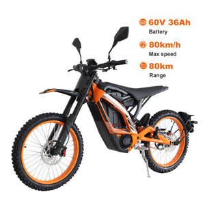 Moto électrique tout-terrain WISH 04, 80 km/h, 3700 W, 60 V, cyclomoteur électrique, moto tout-terrain électrique, pneu de 14 pouces, sans balais, neuf - Product Image 1