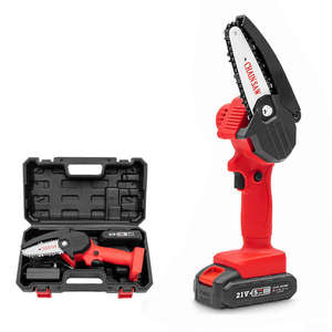 Minimotosierra Eléctrica Industrial Inalámbrica de 4/6 Pulgadas, 21V, para Jardín, Poda, Corte de Madera, Recíproca y Compuesta - Product Image 1