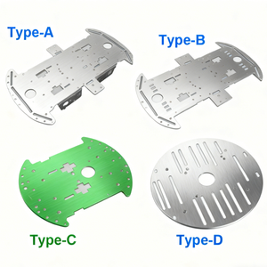 Châssis de voiture en alliage d'aluminium personnalisé, nouveau, pour voiture robot, voiture intelligente, châssis en alliage - Product Image 2
