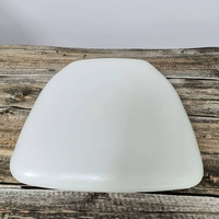 Coussins de siège en cuir PU blanc et éponge pour chaises Chiavari en résine acrylique, idéaux pour hôtels, mariages, événements et fêtes - Prix de gros