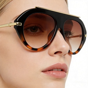 Nouvelle Arrivée 2026 – Lunettes de Soleil Pilote Surdimensionnées en Forme de Grenouille, Protection UV400, Style Rétro Chic Années <span class=keywords><strong>70</strong></span> pour la Conduite - Product Image 1
