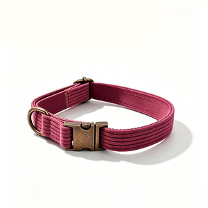 Solid Color Nylon <b>Dog</b> <b>Collar</b> Adjustable Buckle Closure Classic Style for Small Medium <b>Dogs</b> All Seasons Use - Product Image 1