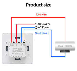 Interrupteur intelligent WiFi LangYeao 20A 40A pour chauffe-eau, chaudière, climatiseur, compatible avec <span class=keywords><strong>Apple</strong></span> <span class=keywords><strong>Siri</strong></span>, Alexa, Google <span class=keywords><strong>Home</strong></span>, automatisation domestique 240V - Product Image 6