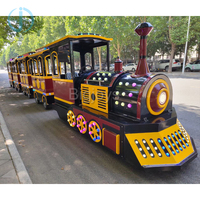 Train touristique de parc d'attractions pour les voyages en plein air, train touristique pour enfants et adultes