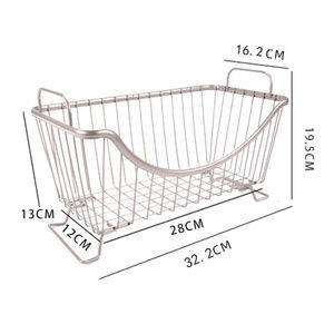 Cesto di frutta vegetale Organizer cesto di metallo di articoli vari per la casa - Product Image 3