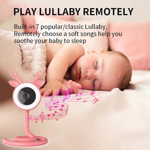 4MP Giảm Tiếng Ồn Được Xây Dựng Trong Tiếng Ồn Trắng Và Bé Bài Hát Ru Wifi HD Hồng Ngoại Tầm Nhìn Ban Đêm Nhà Trong Nhà Bé Màn Hình - Product Image 5