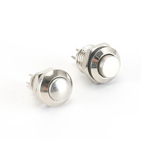 Interrupteur à bouton-poussoir miniature en métal FEIBEN FS-120 à réinitialisation automatique/bloquant, 8 mm, 15 A, 250 V, intelligent