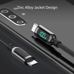 Cable USB C de Carga Rápida PD de 100W Premium, 240W 66W 5A, Cable Trenzado de Nailon Tipo C a Tipo C para Laptop y Tablet - Product Image 1