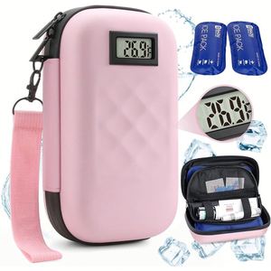 Bolsa Térmica Portátil de Alta Calidad para Viajes, Impermeable, para Diabéticos, con 2 Bolsas de Hielo, para Viajes con Diabetes - Product Image 1