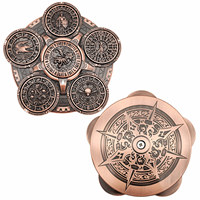 Dés à rouler polyédriques en alliage de zinc gravés en relief avec motif éclaboussures de sang, finition argent antique, pour jeux de rôle de table D&D et RPG