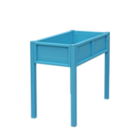 Bacs de plantation extérieurs en plastique HIPS résistant aux intempéries, imitation bois, pour potager