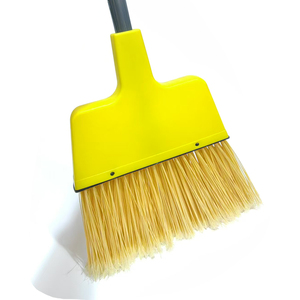 Fabbrica EcoClean all'ingrosso diretta su misura giallo interno esterno lungo setola in acciaio manico in plastica angolare scopa - Product Image 3