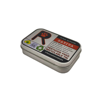 Boîte d'emballage personnalisée en étain de qualité alimentaire pour bonbons, chocolat, grains de café, chewing-gum, lait, avec logo en relief et impression sur surface incurvée