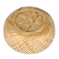 Panier en bambou écologique avec construction durable et non toxique pour le rangement à domicile, les pique-niques et l'organisation de la cuisine