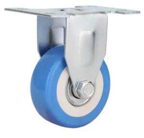 2 Zoll 50mm Blue Gummi PVC leichte China Fabrik billige Lenk rolle Rolle - Product Image 3