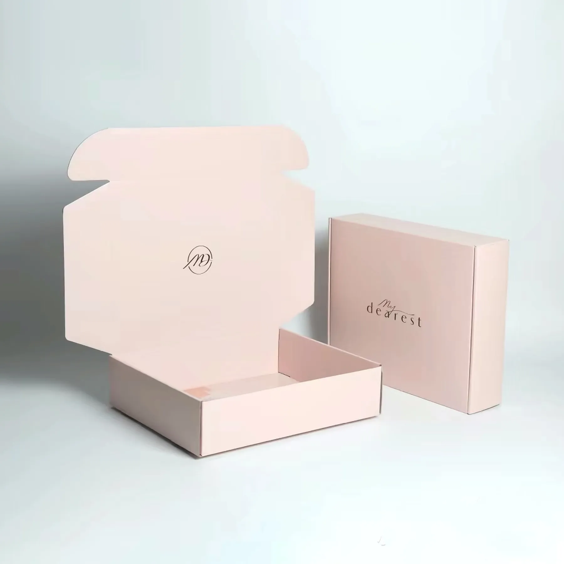 Kundendefinierte bunte luxuriöse rosa Kartonverpackung faltbare Schuh-Geschenkbox Versand-Papierbox Versandtasche Verpackung für Haarzubehör
