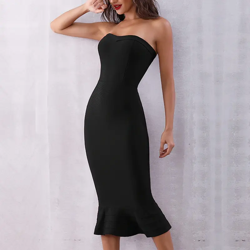 Повседневное женское платье-корсет, вечернее Клубное платье, официальное облегающее платье без бретелек