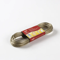 Corde à linge en fil d'acier recouvert de PVC, corde de séchage résistante aux intempéries pour balcon, cour, intérieur et extérieur