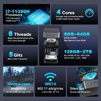 14th Gen Mini PC Gaming Desktop Computer Intel Core i7 14700F/i9 14900F CPU N-vidia RTX4060 8G/RTX4070 12G 4K 4 Display WiFi