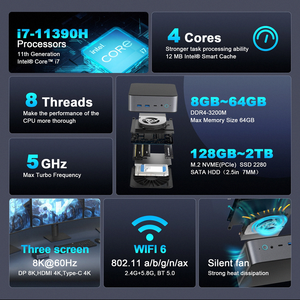 <span class=keywords><strong>Mini</strong></span> <span class=keywords><strong>PC</strong></span> de jeu de 14e génération, ordinateur de bureau, processeur <span class=keywords><strong>Intel</strong></span> <span class=keywords><strong>Core</strong></span> <span class=keywords><strong>i7</strong></span> 14700F/i9 14900F, carte graphique N-vidia RTX4060 8G/RTX4070 12G, 4K, 4 écrans, WiFi - Product Image 6