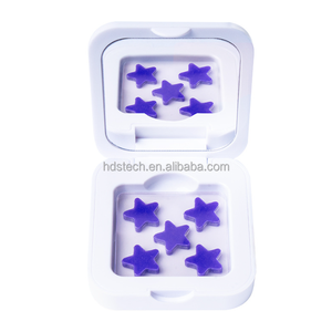 แผ่นแปะสิวเจลน้ำแบบกล่องกระจกแต่งหน้าลายหน้ายิ้มน่ารักและดาวหลากสีสัน - Product Image 1