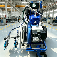Machine à traçer les lignes de peinture à froid manuelle avec une largeur maximale de 20 cm pour le marquage des places de stationnement