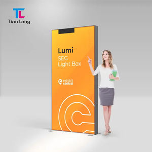 Tianlang Halloween Tamaño personalizado Sin marco LED Edgelit Caja de luz Trade Show Booth Seg Pop Caja de luz publicitaria retroiluminada - Product Image 4