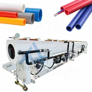 Pvc Elektrische Leiding Pijp Extruders Pvc Waterbuis Productielijn Conische Twin Schroef Extruder Pvc Schede Pijp Machine