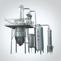 Evaporador Industrial de Doble Efecto al Vacío para Línea de Procesamiento de Concentración de Jugo de Frutas, Mermelada y Sirope