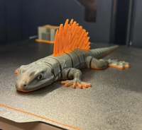 Modèle de lézard imprimé en 3D avec articulations mobiles, imprimé en PLA, personnalisable et disponible pour l'achat en gros