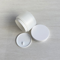 Bocaux en plastique transparent à double paroi de luxe 100g 150g, PP mat avec couvercles pour l'emballage de crèmes cosmétiques, contenants pour gommages corporels