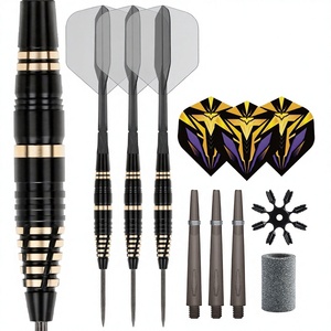 GOODARTS Aiguilles de <span class=keywords><strong>fléchettes</strong></span> en laiton 22g pour enfants avec <span class=keywords><strong>ailettes</strong></span> monobloc haute transparence et boîte à <span class=keywords><strong>fléchettes</strong></span> - Product Image 1