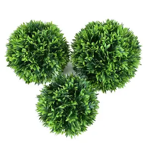 सबसे अच्छा कृत्रिम जोड़ी के Buxus 20cm बोकसवुद Topiary घास गेंदों