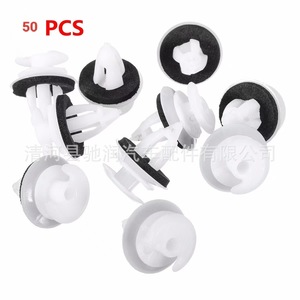 Car Door Panel Clips 50Pcs Plastic Fasteners With <b>Foam</b> <b>Pad</b> For BMW E34 E36 E38 E39 E46 X1 X3 X5 M3 M5 Z3 - Product Image 1