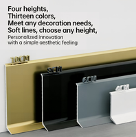 Plinthe en aluminium autocollante de style crème, disponible en plusieurs couleurs au choix
