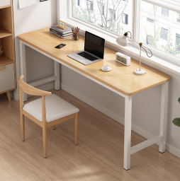 Banco <span class=keywords><strong>de</strong></span> trabajo <span class=keywords><strong>de</strong></span> mesa larga simple, escritorio <span class=keywords><strong>de</strong></span> ordenador estrecho montado en la pared para dormitorio <span class=keywords><strong>de</strong></span> niñas o habitación <span class=keywords><strong>de</strong></span> <span class=keywords><strong>alquiler</strong></span> para estudiantes, uso en el hogar y la Oficina - Product Image 5